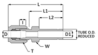 SAE Flareless Tube End Reduce