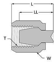 SAE Flareless Cap