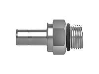 Tube fitting straight thread adapter