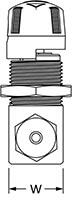 Ball valves- EB Series Series Fractional Tube Fitting LINE SIDE