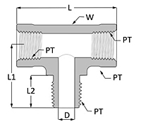 Male Branch Pipe Tee