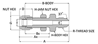 Tube fitting bulkhead union