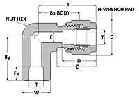 Tube fitting tube socket weld elbow