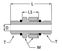 SAE Straight Thread Union