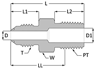 Ultraflare Male Connector