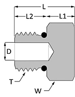 SAE Straight Thread Plug