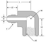 JIC female elbow