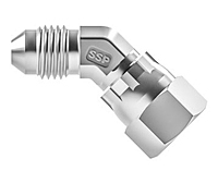 JIC 45° male swivel nut elbow