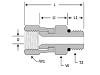 JIC swivel nut SAE male connector