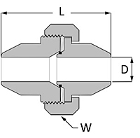 Stainless steel pipe fitting Koncentric butt weld union.