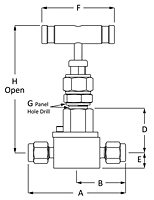 Needle Valves - LN Series Fractional Tube Fitting LINE