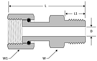 Female O-ring Face Seal Straight Thread Connector