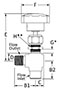 100 Needle Valve Angle Male to Female NPT Line