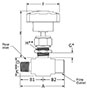 100 Needle Valve Male to Female NPT Line