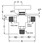 300 Series Three Way Valve Male NPT Line