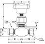 400 Lower Packing Valve Fractional Tube Fitting Line