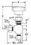 500 Metering Valve Angle Fractional Tube Fitting