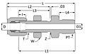 SAE Flareless Bulkhead Connector