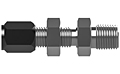 SAE flareless bulkhead connector