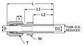 SAE Flareless Tube End Reduce