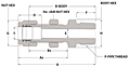 Bulkhead Male Connector - Duolok Tube Fitting