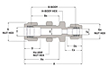 Bulkhead Reducing Union - Duolk Tube Fitting