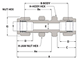 Bulkhead Union - Duolk Tube Fitting