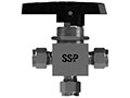 Ball valves- EB Series Series Three way Fractional Tube Fitting