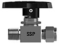 Ball valves- EB Series Series Two Way Male to Fractional Tube Fitting