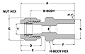 Tube fitting pipe weld connector