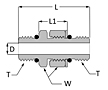 SAE Straight Thread Union