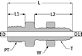 Ultraflare bulkhead connector