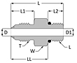 Ultraflare Straight Thread Make Connector