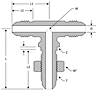 JIC bulkhead branch tee