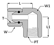 Pipe Swivel Female Elbow