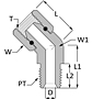 Pipe Swivel Male Elbow - 45