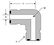 O-ring Face Seal Elbow