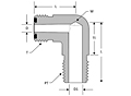 O-ring Face Seal Male Elbow