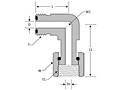 O-ring Face Seal Straight Thread Swivel Elbow