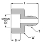 JIC Tube socket weld adapter